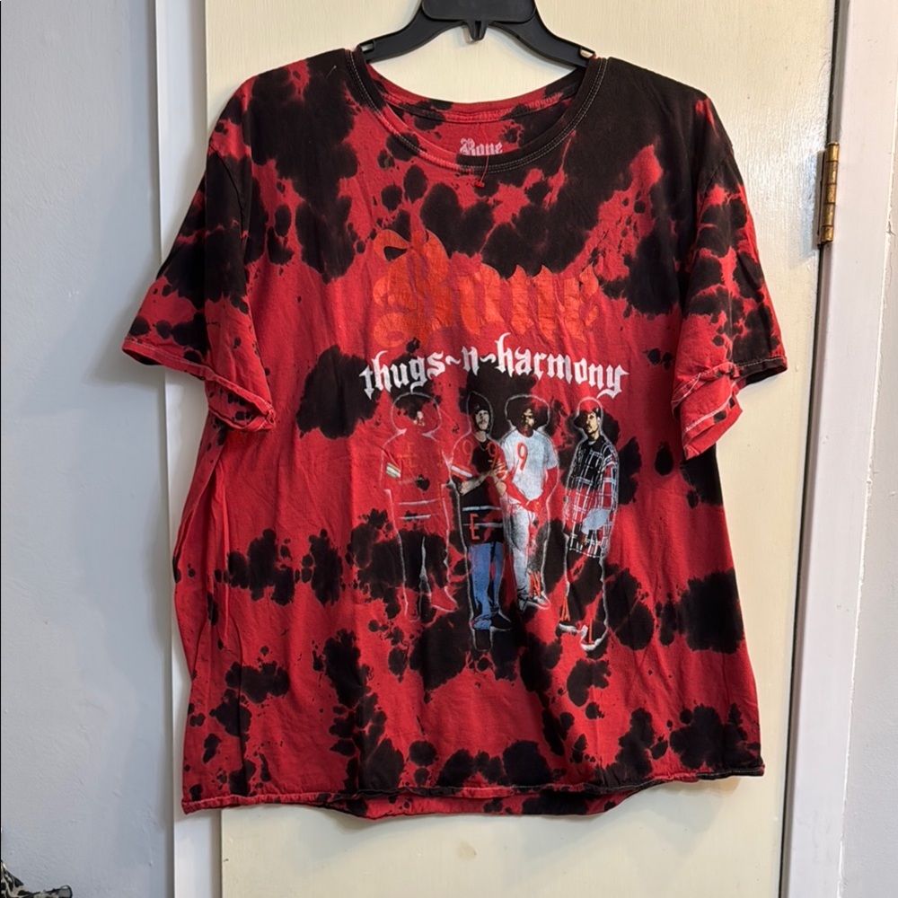 Red and Black Graphic T-Shirt by Bone Thugs-N-Harmony